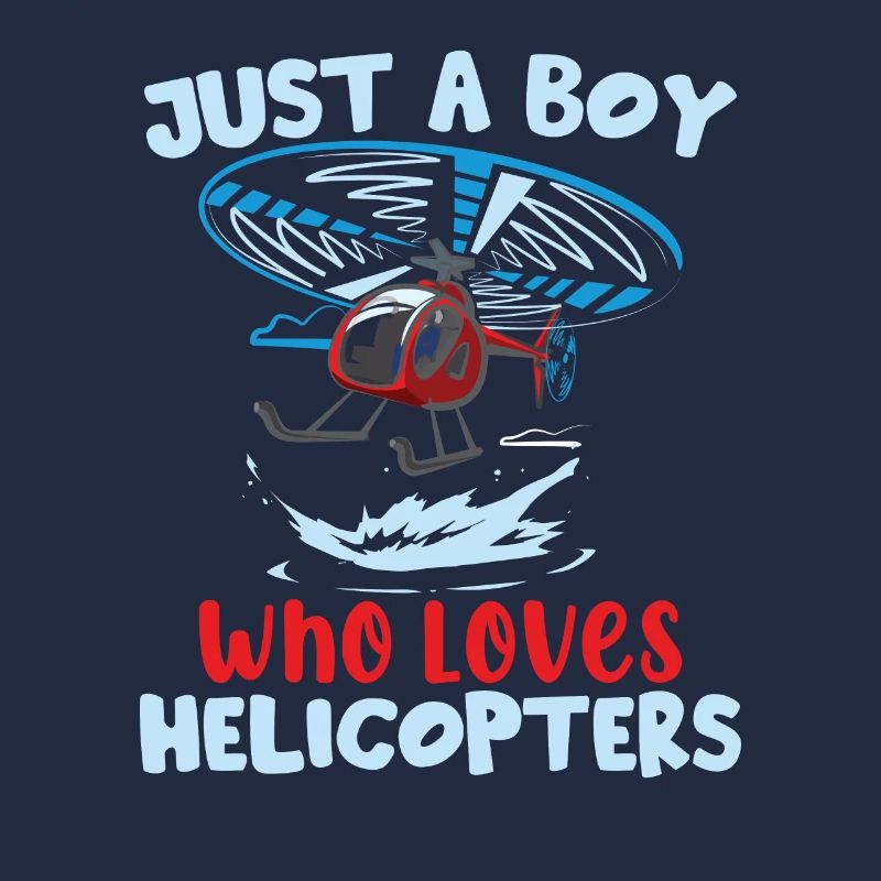 Junge Hubschrauberpilot