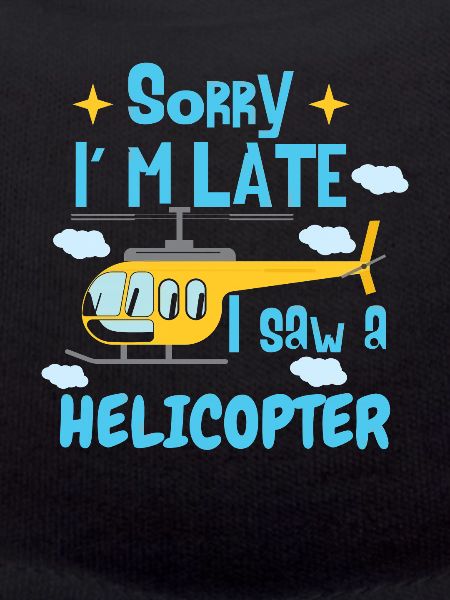 J’ai vu un hélicoptère