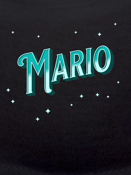Mario's name personalized