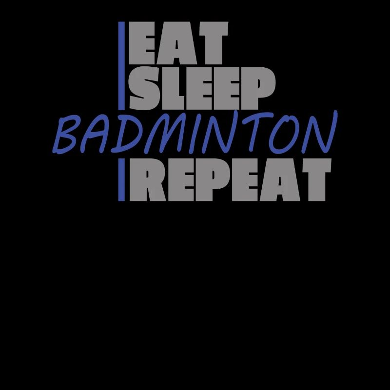 Conception d’idée cadeau de joueur de badminton