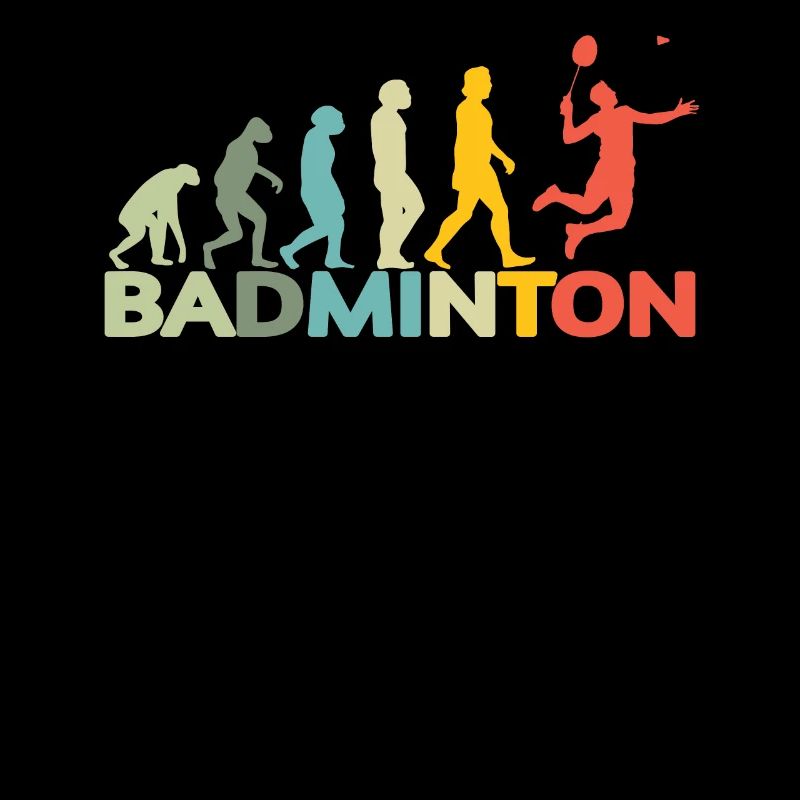 Conception d’idée cadeau de joueur de badminton
