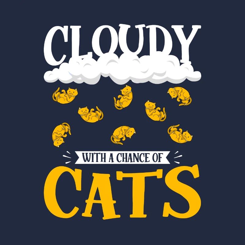 Nuageux avec une chance de conception de chat