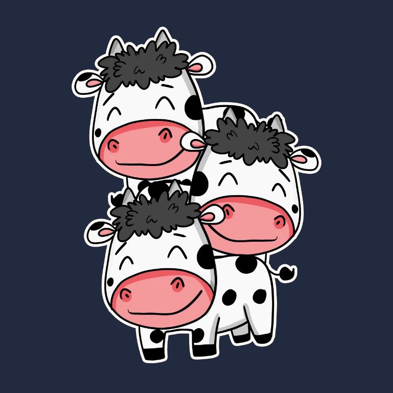 Vaches mignonnes - motif de vache