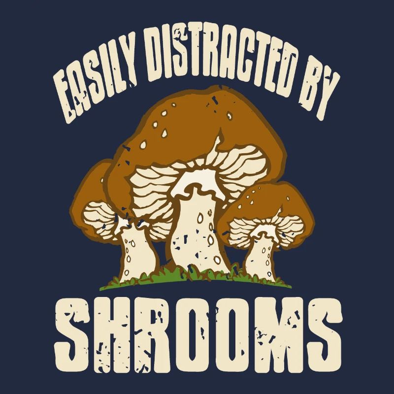 Facilement distrait par la chasse aux champignons des champignons