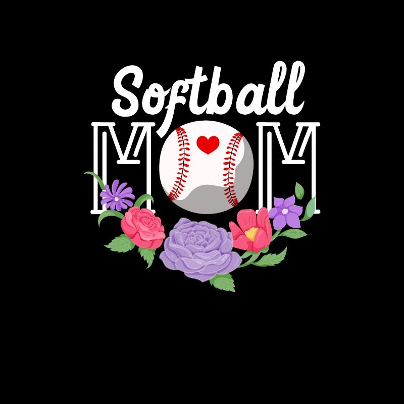 Softball Mutter Baseball Tochter Sohn Geschenk