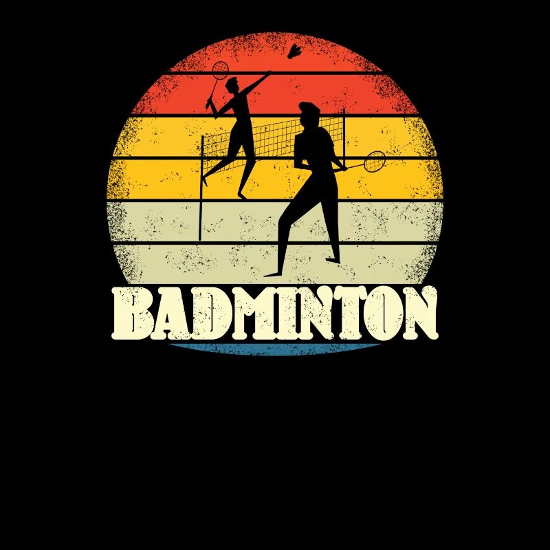 Conception d’idée cadeau de joueur de badminton