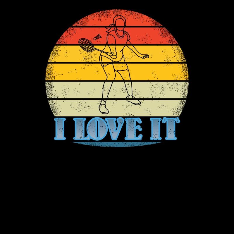 Conception d’idée cadeau de joueur de badminton