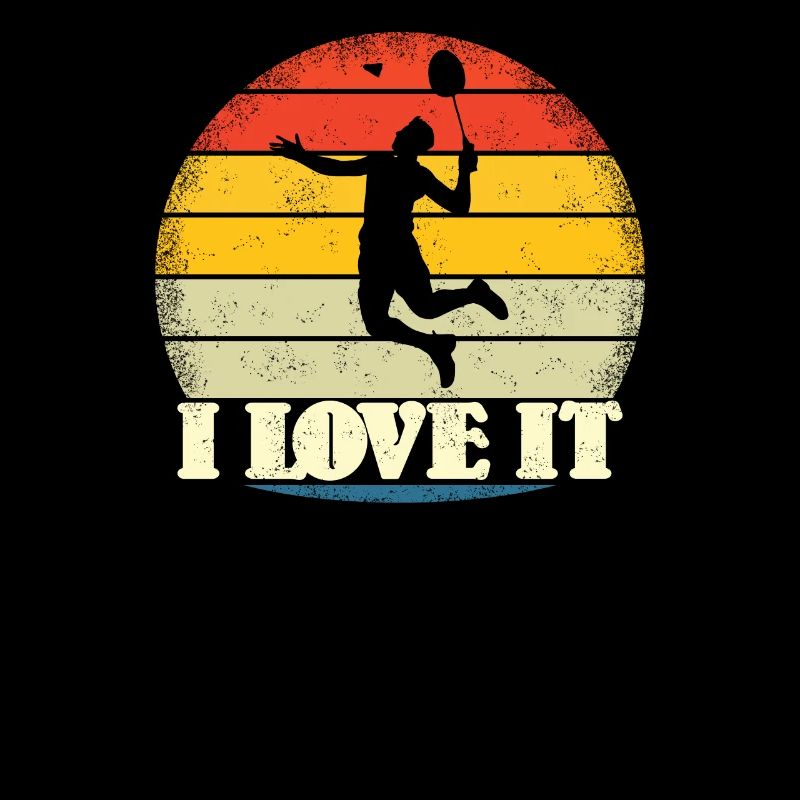 Conception d’idée cadeau de joueur de badminton