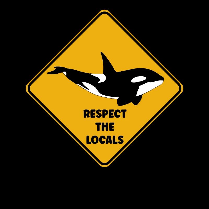 Panneau d’avertissement plongeur - Respectez les locaux