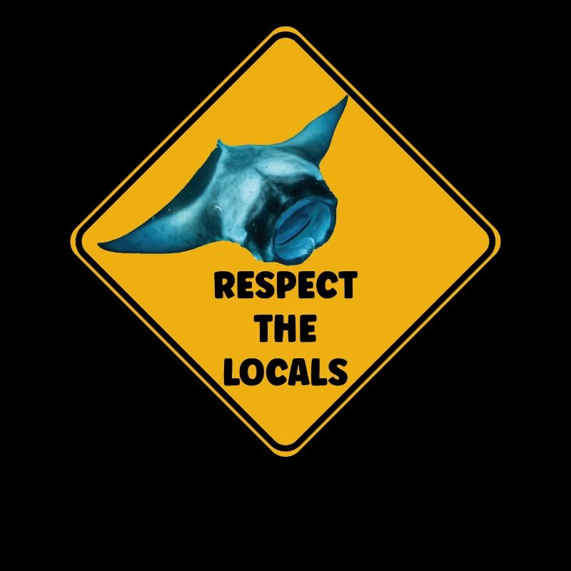 Panneau d’avertissement plongeur - Respectez les locaux
