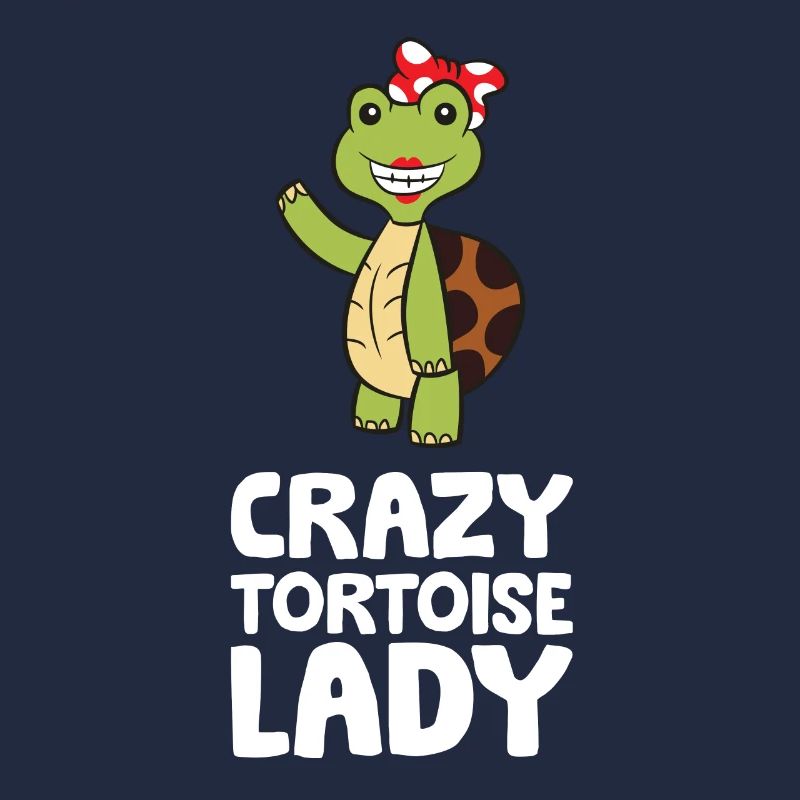 Crazy Tortoise Lady Cute Tortoise