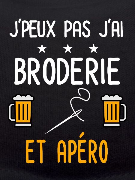 je peux pas broderie