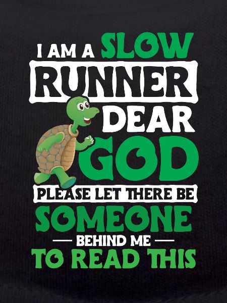 Turtle Saying Running Funny