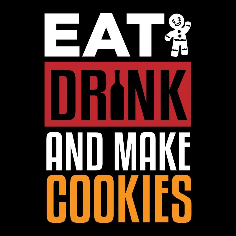 Mangez des boissons et faites des biscuits
