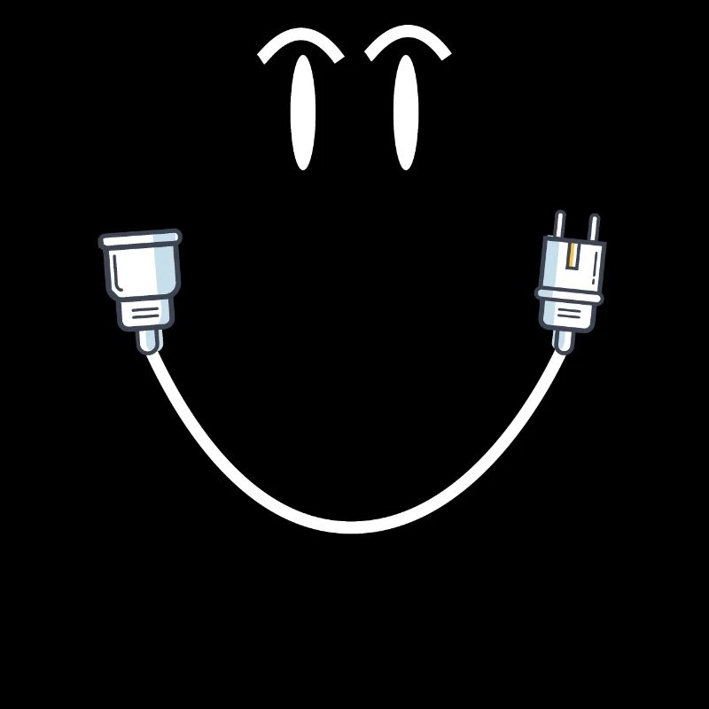 Laughing Face Plug Power Electrician sourire