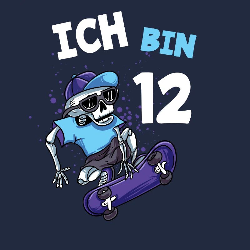 Ich bin 12 Jahre Skateboard 12. Geburtstag