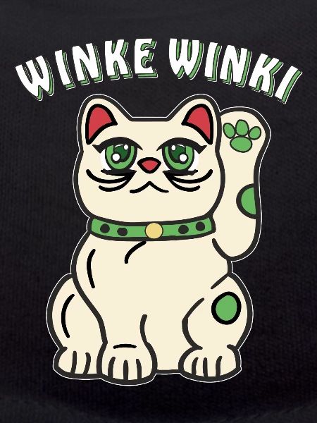 CAT WAVING WINKI
