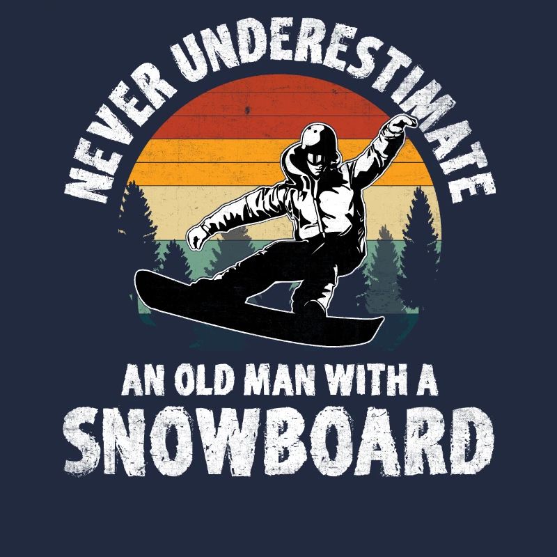 Never Underestimate An Old Man With A Snowboard