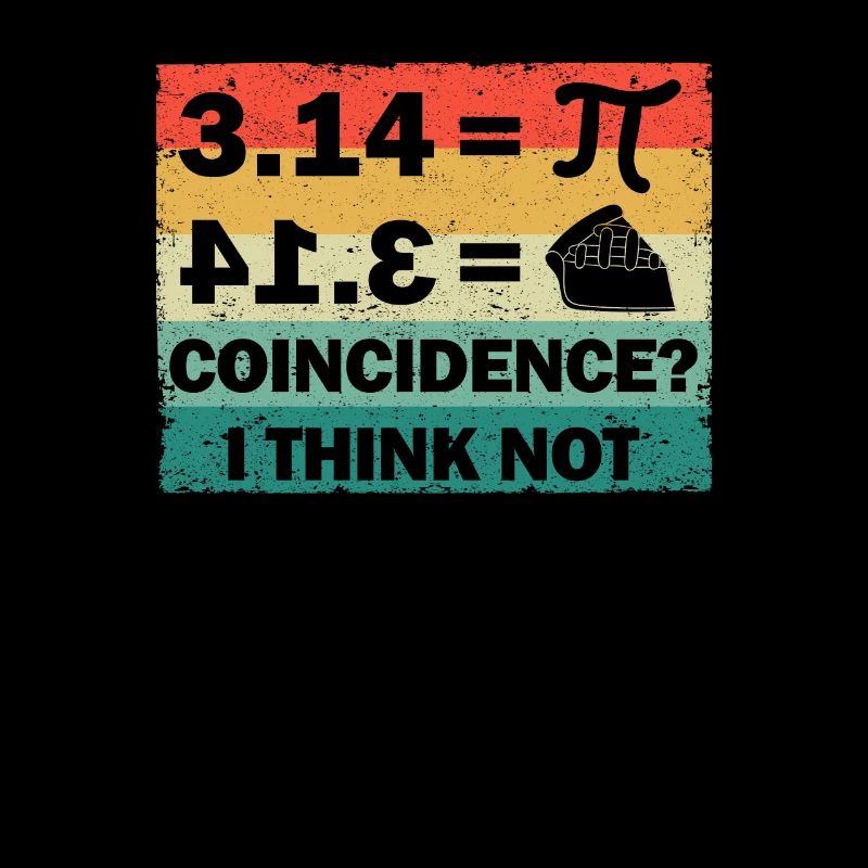 Pi Jour 3.14 = Coïncidence du gâteau Je ne pense pas math