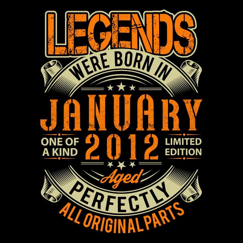 2012 Januar Geburtstag Legende