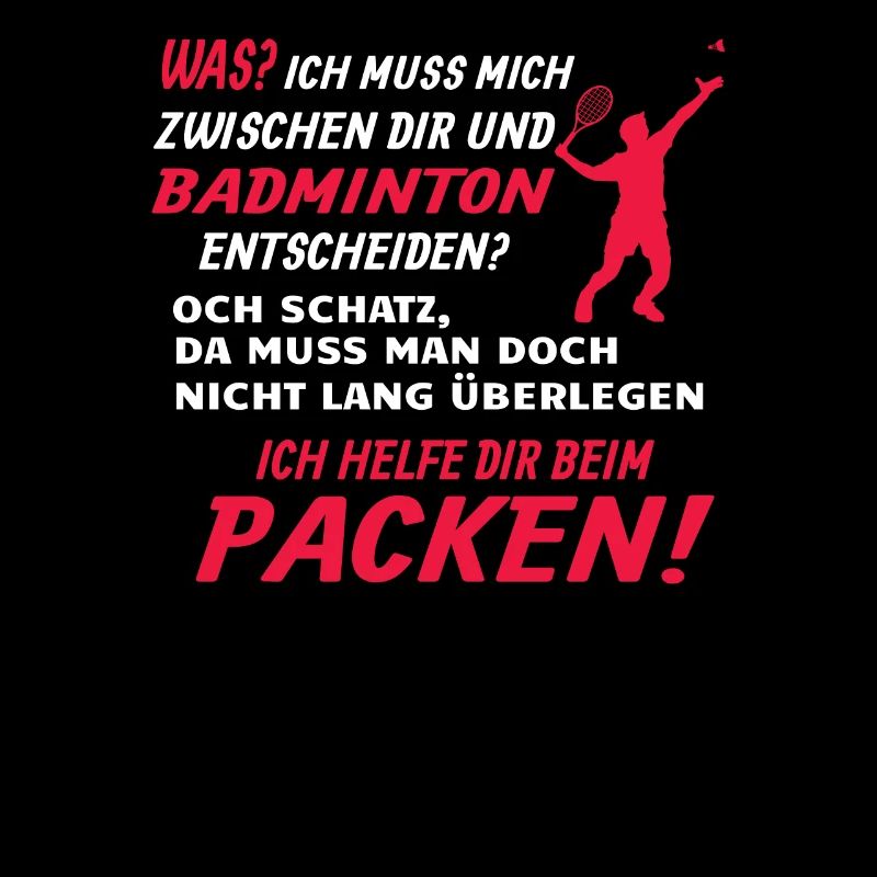 Badminton Geschenkidee Sport Design