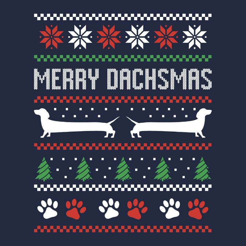 Dackel Wurst Hund Hässlicher Weihnachtspullover