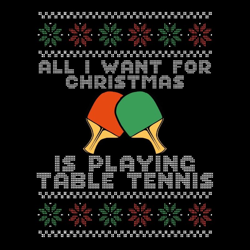 Christmas Table Tennis Bat