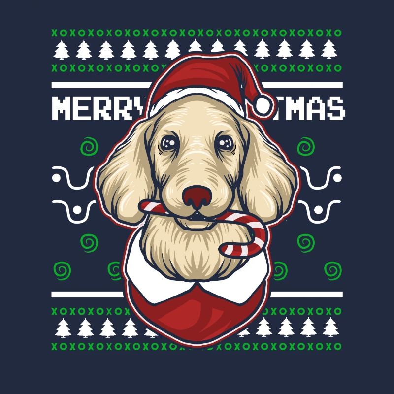 Pull de Noël moche Tshirt Chien de Noël