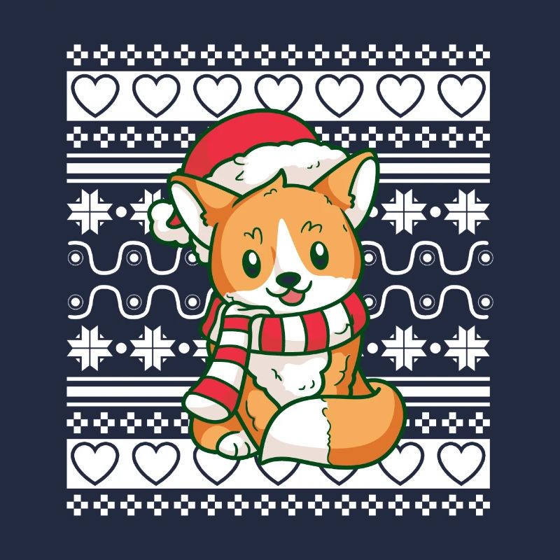 Moche pull de Noël Tshirt Renard de Noël