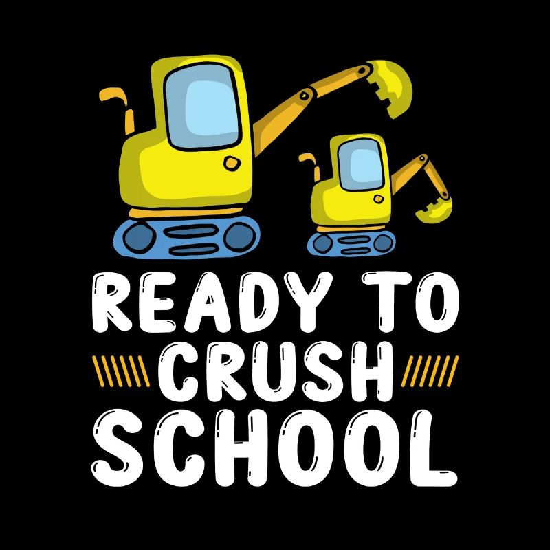 Erste Klasse Schüler Ready To Crush School Bagger