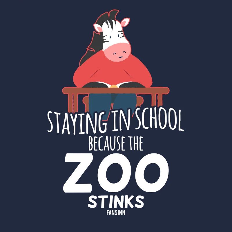 Zebra School Learn Nerd Child