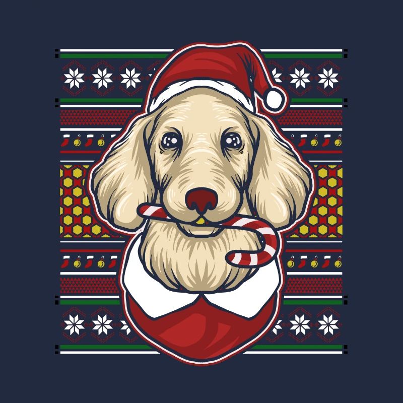 Pull de Noël moche Tshirt Chien de Noël