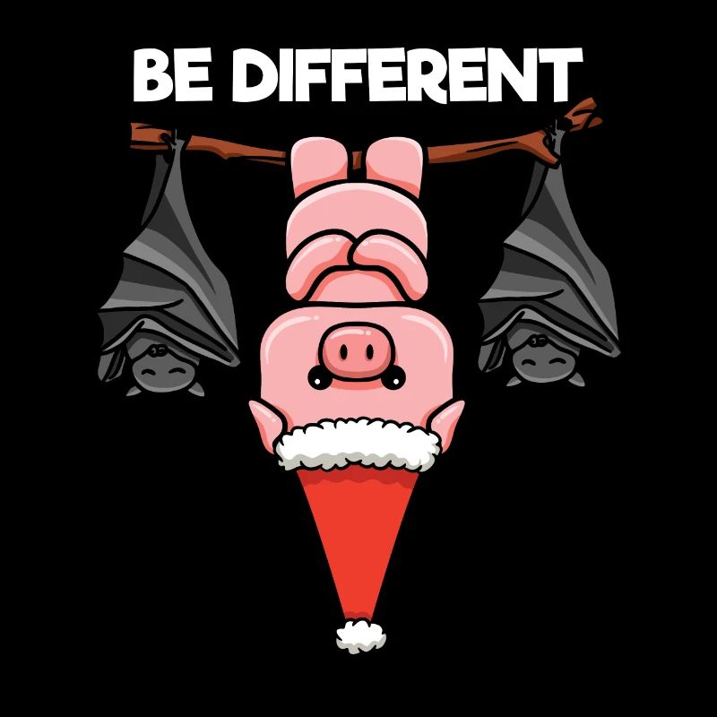 Be Different Pig Bat Santa Claus