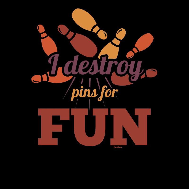 ich zerstöre Pins aus Spaß beim Bowling