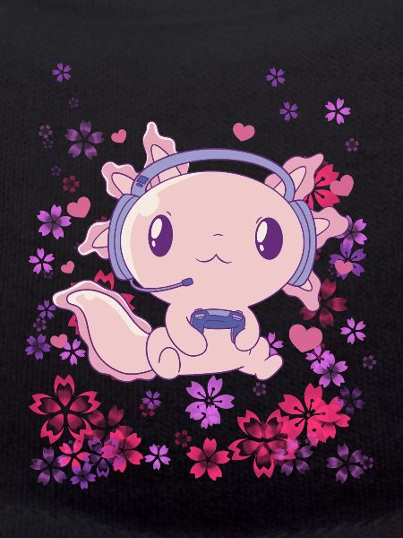 Gaming Axolotl with Headset