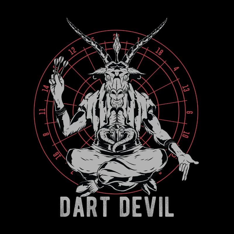 Dart player dart devil darts funny darts