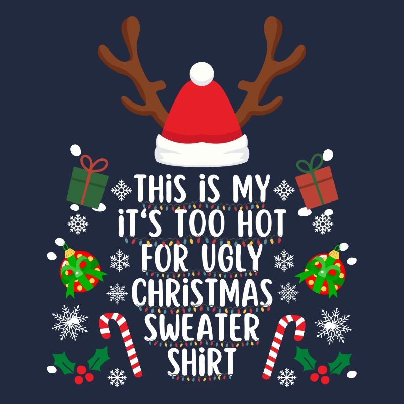 Chemise pull de Noël trop chaude pour moche