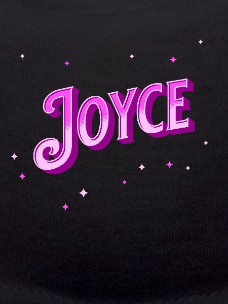 Joyce's name personalized
