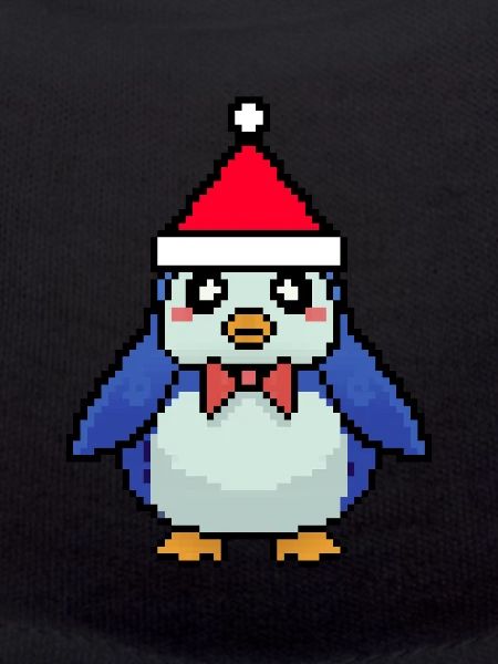 Penguin pixelisé Noël - Funny Penguin
