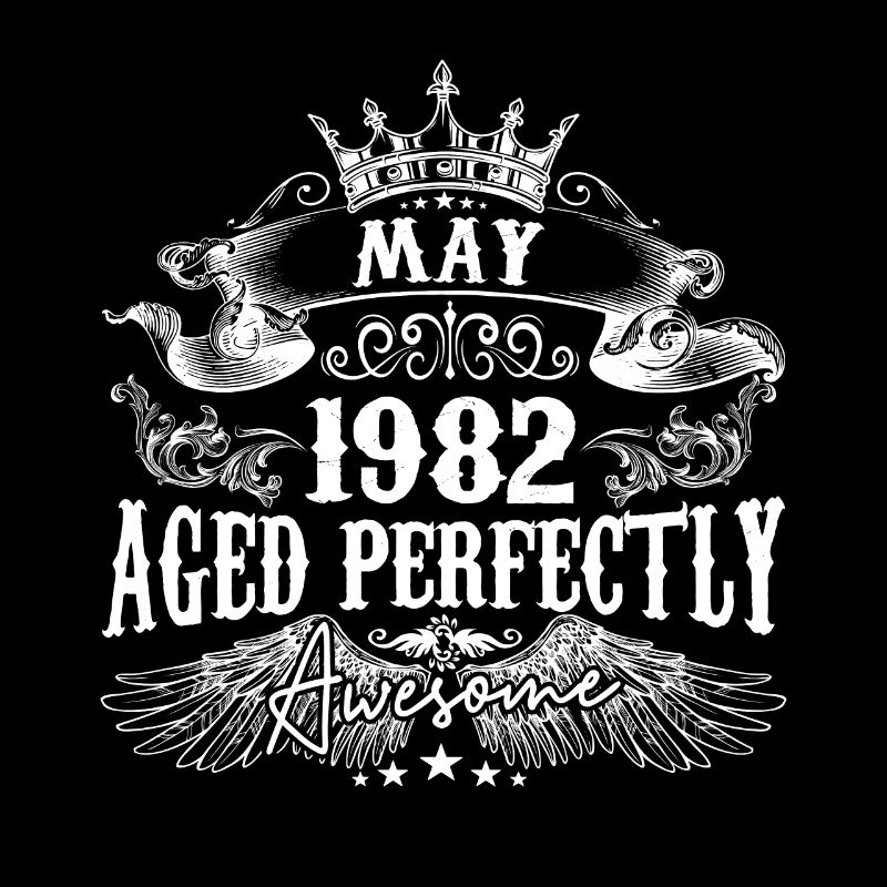 1982 | Mai 1982 Geburtstag Perfekt gealtert