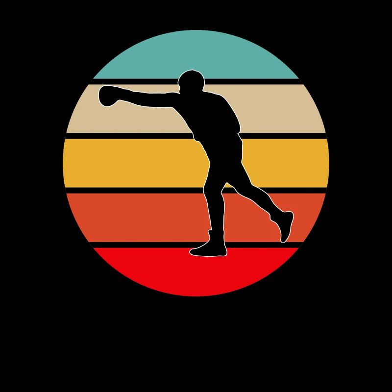 Logo rétro de boxe