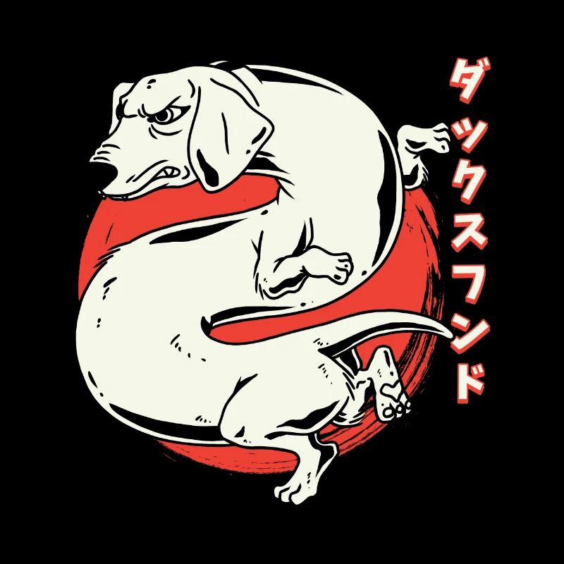 Japanischer Dackel Drache Dog Fun Dackel