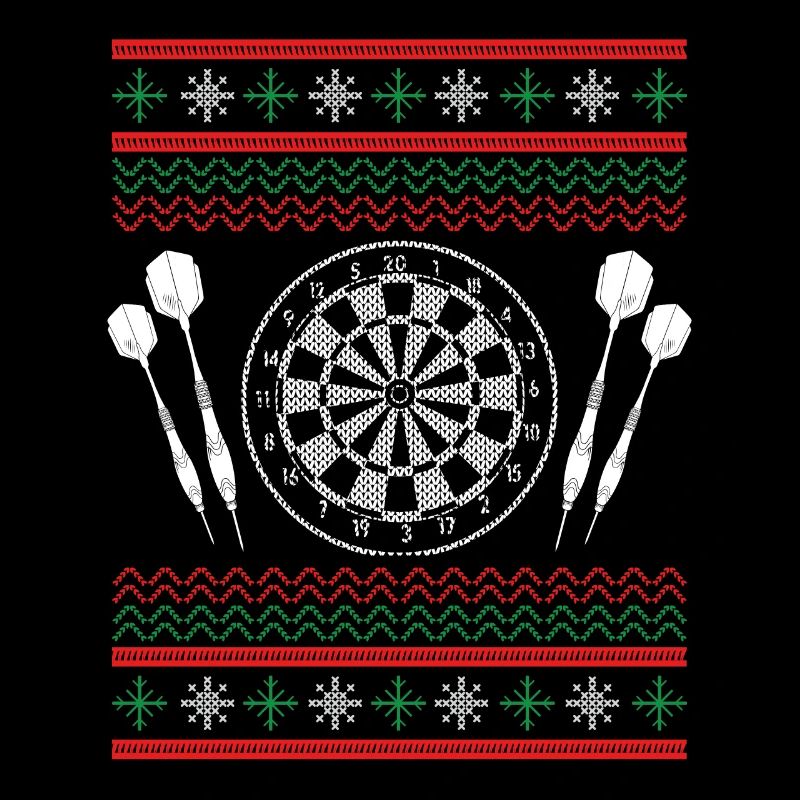 Dartscheibe Und Darts Zu Weihnachten