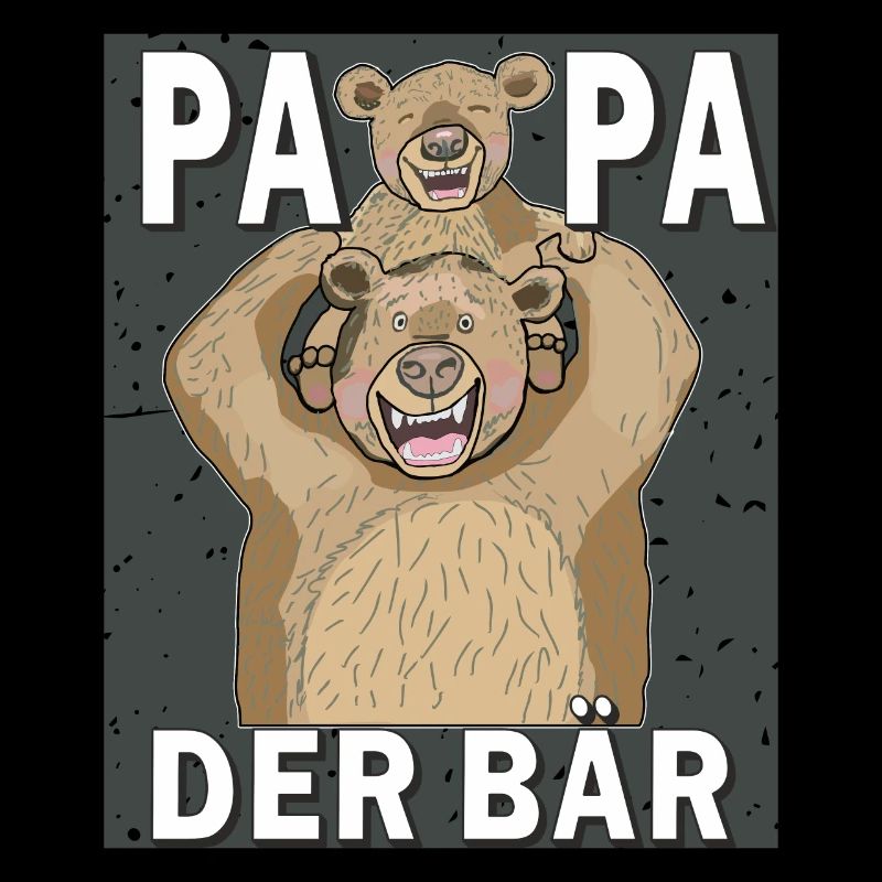 BÄR PAPA KIND PAPA DER BÄR