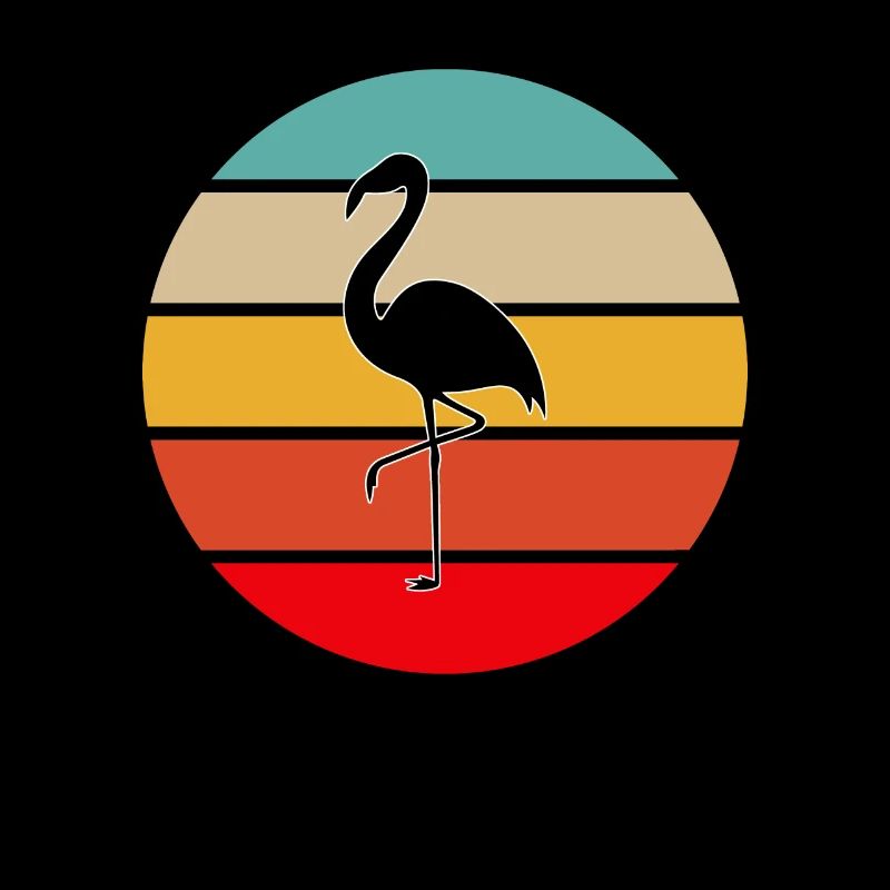 Flamant rose Rétro