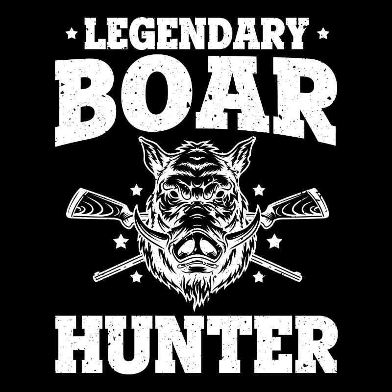 Legendary Boar Hunter Pig Boar Funny Vintage Hog