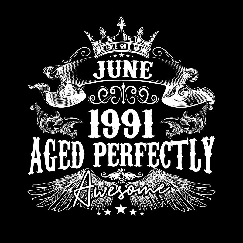 1991 | Juni 1991 Geburtstag Perfekt gealtert