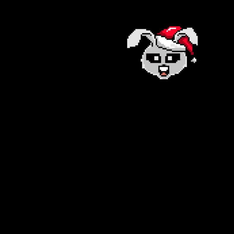 Lapin de Noël pixélisé - Drôle de lapin