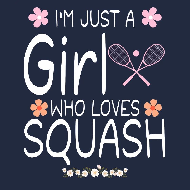 Ich bin nur ein Mädchen, das Squash liebt