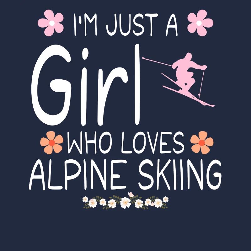 Ich bin nur ein Mädchen, das alpines Skifahren liebt